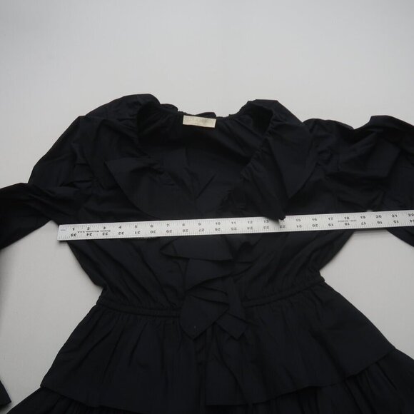 Ulla Johnson Lola Tiered Ruffle Mini Dress Black Size 4 - Picture 10 of 13